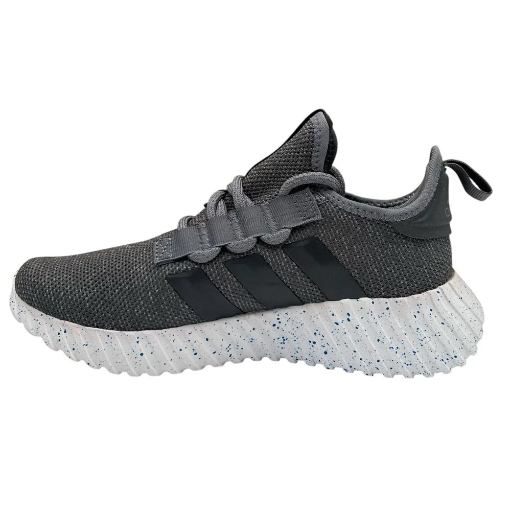 adidas Mens Kaptir 3.0 Running Shoes Size 6.5 WIDE Grey Blue Knit Upper Sneakers